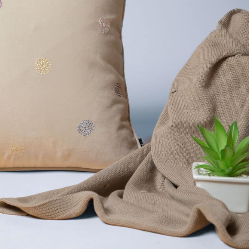 Chann Studio – Polka Velvet Cushion Covers view 2