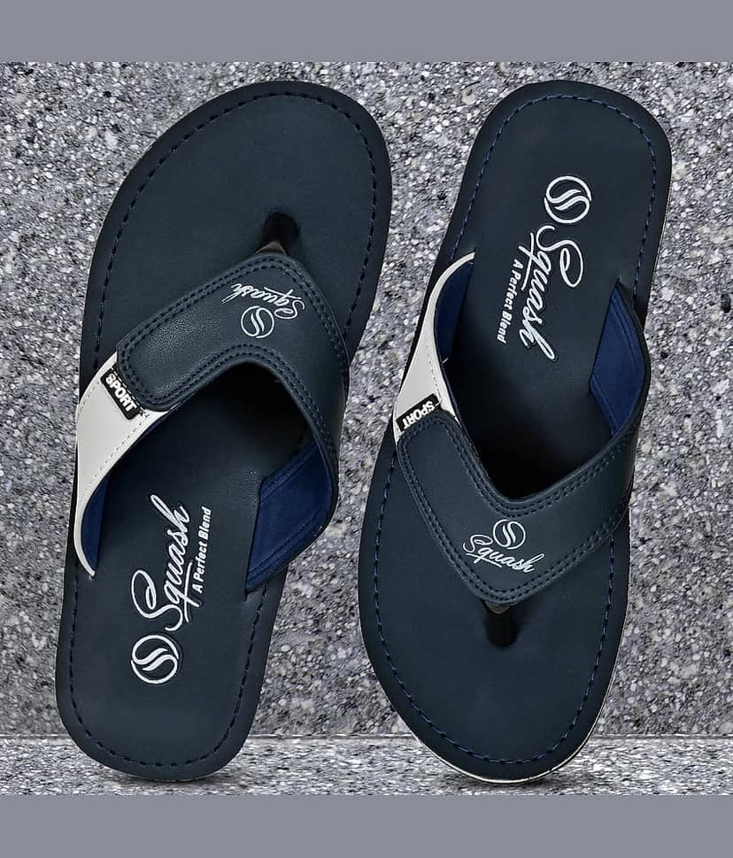 Squash - Blue Men's Thong Flip Flop