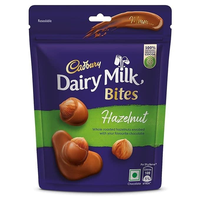 Cadbury Dairy Milk Hazelnut Bites 40 Gms