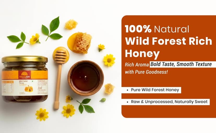 Chhattiskala A Bihan Initiative Pure Natural Wild Forest Honey 450g Raw Unprocessed Honey Rich in Nutrients No Added Sugar or Preservatives view 4