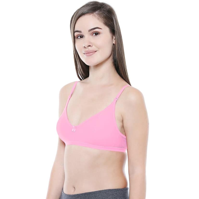 Bodycare Women Cotton Spandex Full Coverage Non Padded Regular Bra E1575PI view 2