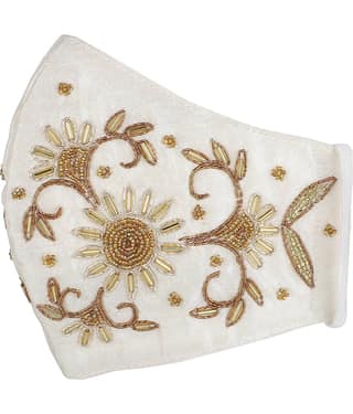 Anekaant - White Cotton Mask ( Pack of 1 )