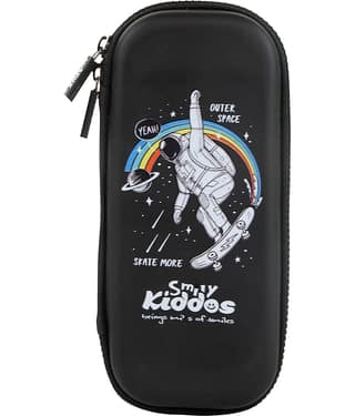 Smily Kiddos Small Pencil case - astronaut theme black