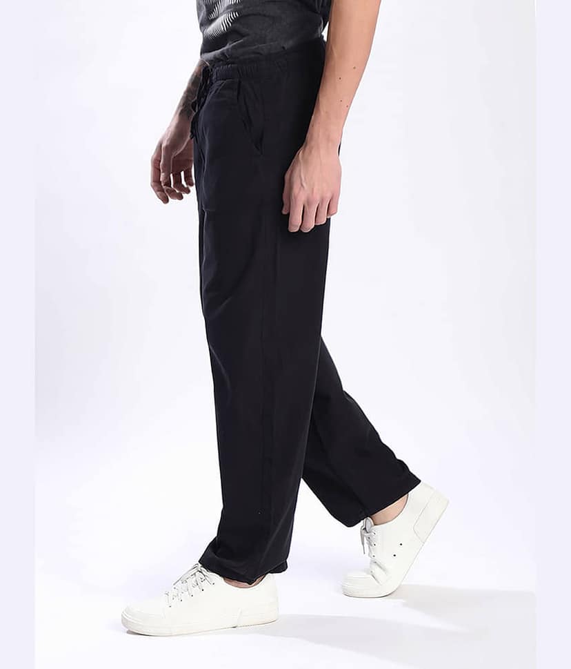 Bene Kleed Regular Flat Men's Trouser - Black ( Pack of 1 ) view 3
