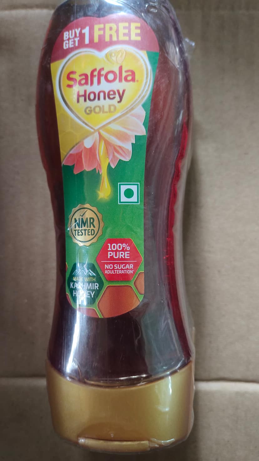 Saffola Honey gold - From made with kashmir , 100% Pure, No Sugar Adulteration, 350gm + 350gm free (buy 1 get 1)