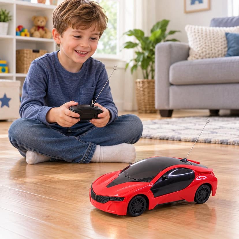 Remote Control Racing Car – 3D LED Lights & Easy Control view 2