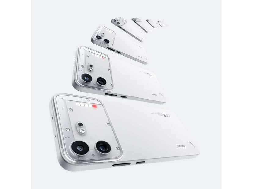 Nothing 4B Smartphone 8GB RAM, 128GB Storage - White view 2