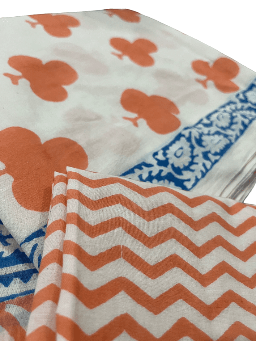 Vibrant Baag Indico Print Fabric - All-Natural Indigo Colors, Eco-Friendly, Perfect for Fashion & Home Decor view 3