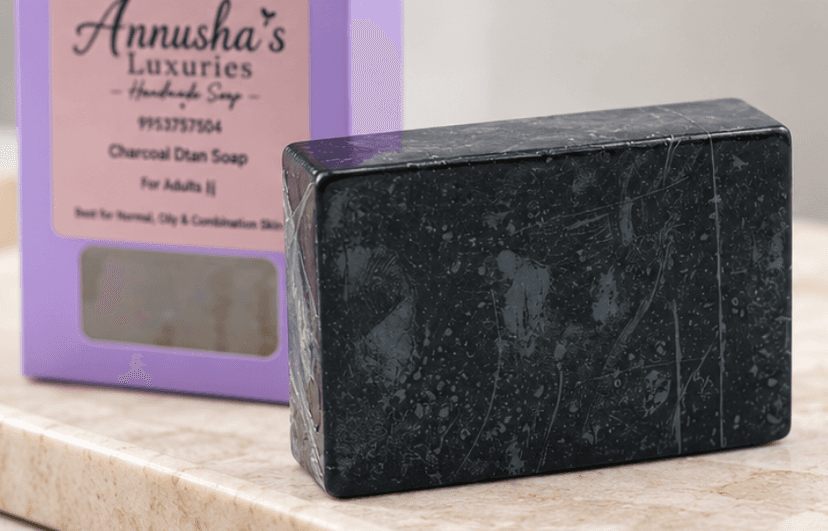 Handmade Charcoal Soap for Deep Cleansing and Everyday Bath Care view 2