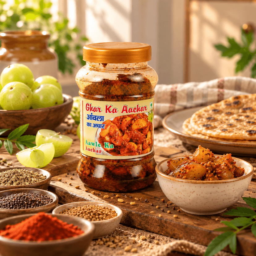 Traditional Amla Ka Achar Indian Gooseberry Pickle with Tangy Flavour view 3