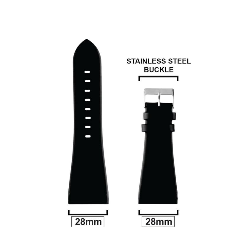 28mm Leather Watch Strap Compatible With ''POLICE'' Watches Only (28mm) view 2