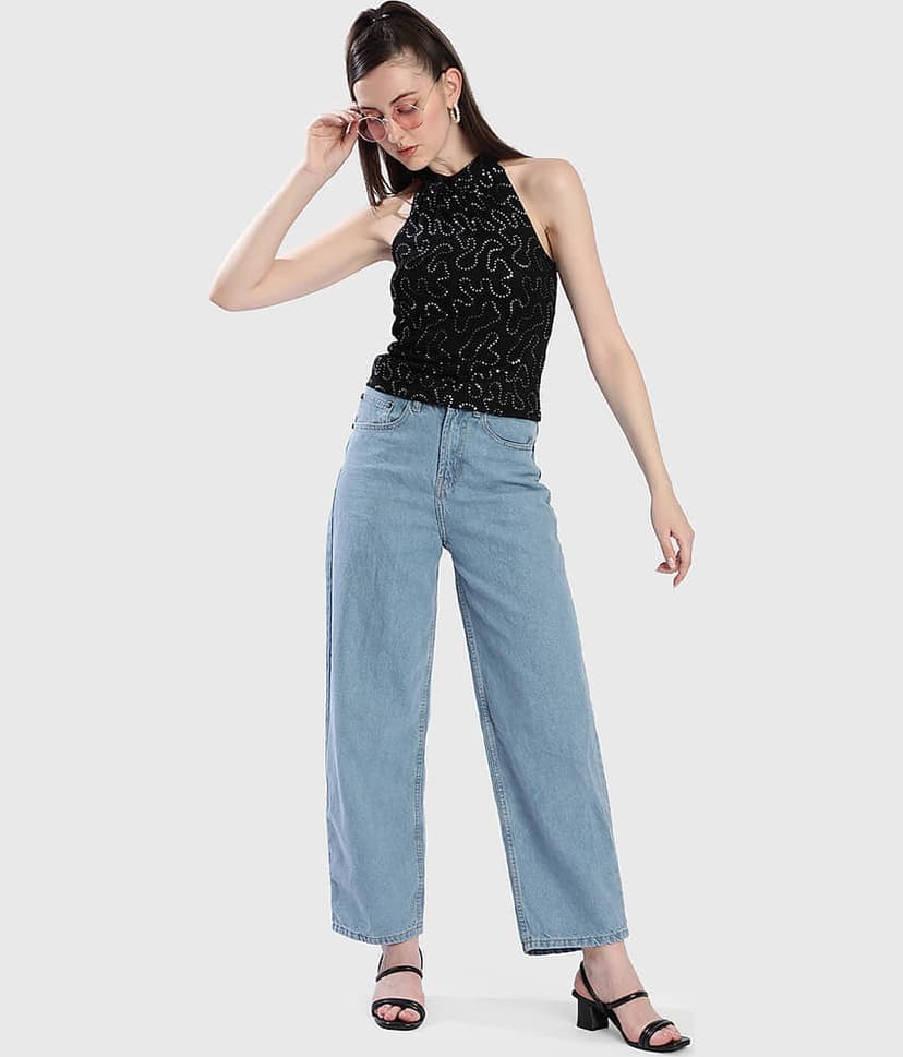 Bene Kleed - Blue Cotton Relaxed Fit Women's Jeans ( Pack of 1 ) view 5