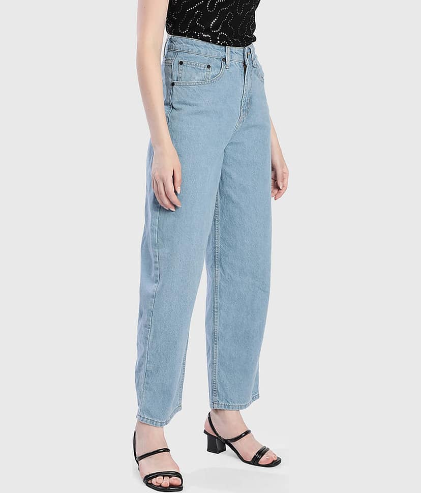 Bene Kleed - Blue Cotton Relaxed Fit Women's Jeans ( Pack of 1 ) view 6