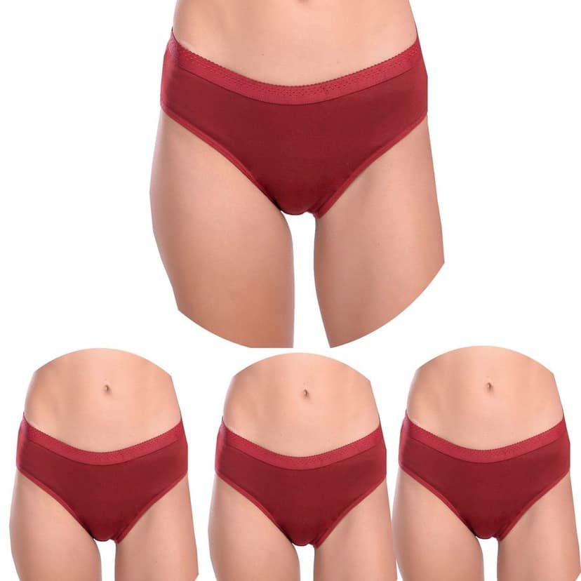 Cotton Full Coverage Hipster Panties Pack 4 view 5