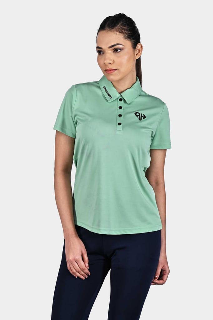Lime AH Women Polo Shirt view 4