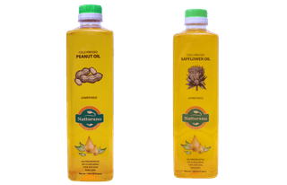 Ground nut oil 1l +safflower oil 1l