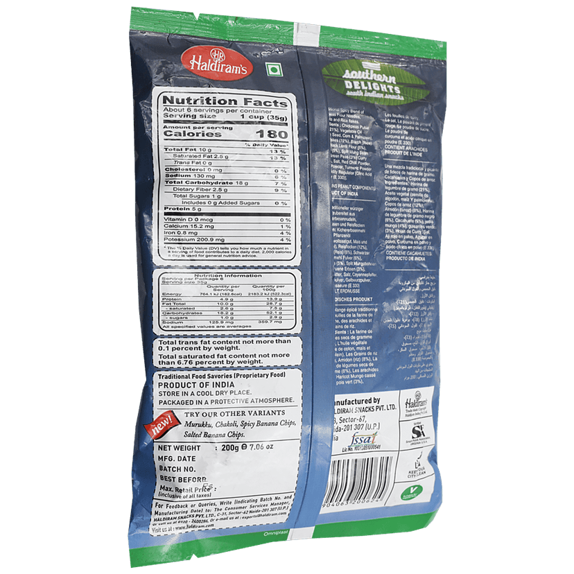 Haldiram's Madrasi Mixture Namkeen, 200 G Pouch view 2