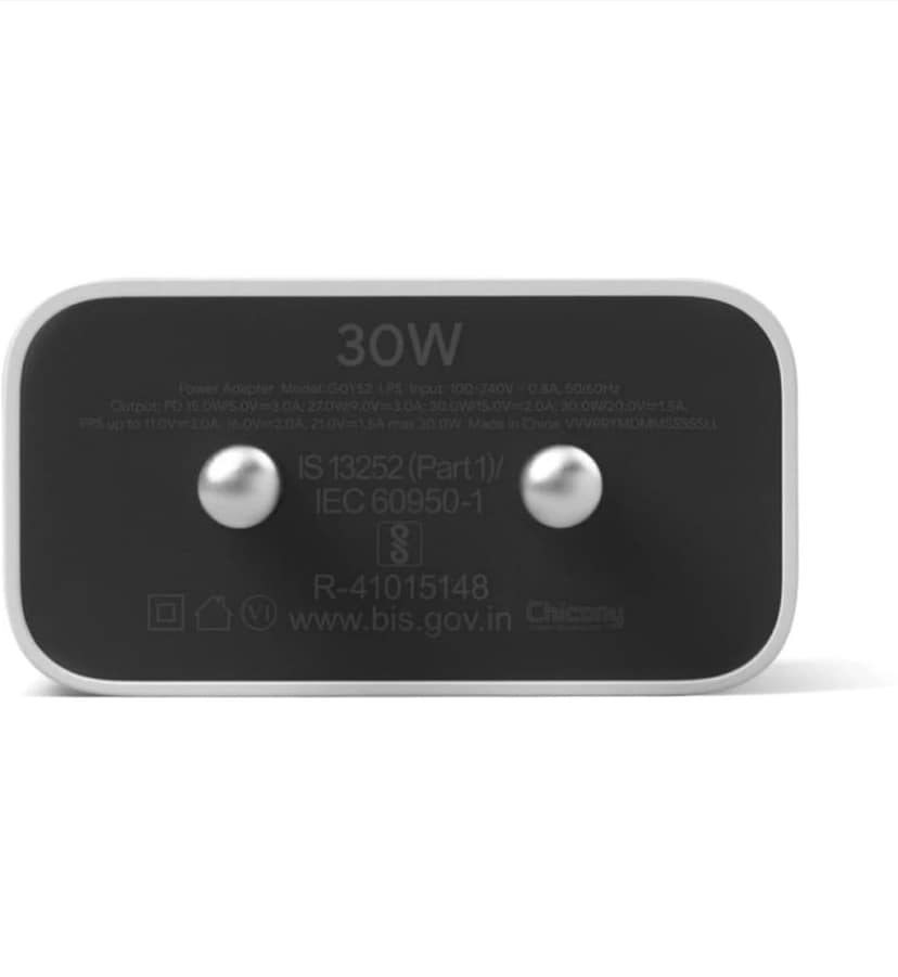 Google 30W - 5A, Usb-C, Power Adaptor For Laptop Devices (White) (Ga02431-In) view 7