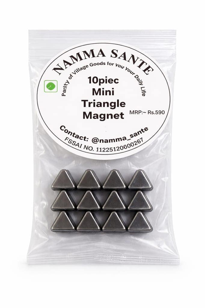 Mini Triangle Magnet Set, Triangle Shape Magnet, Small Triangle Fridge Magnet, Mini Metal Magnet, Triangle Office Magnet 10 piece view 4
