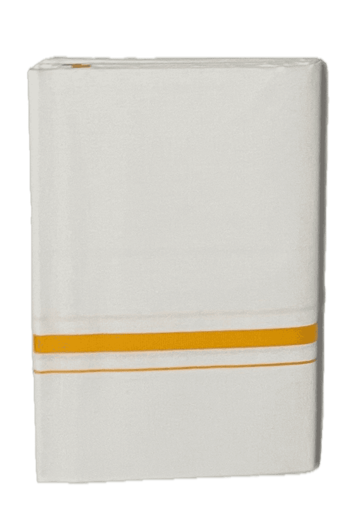 Pure White Cotton Classic border Dhothi - Mundu - Sarathi Vesti view 4
