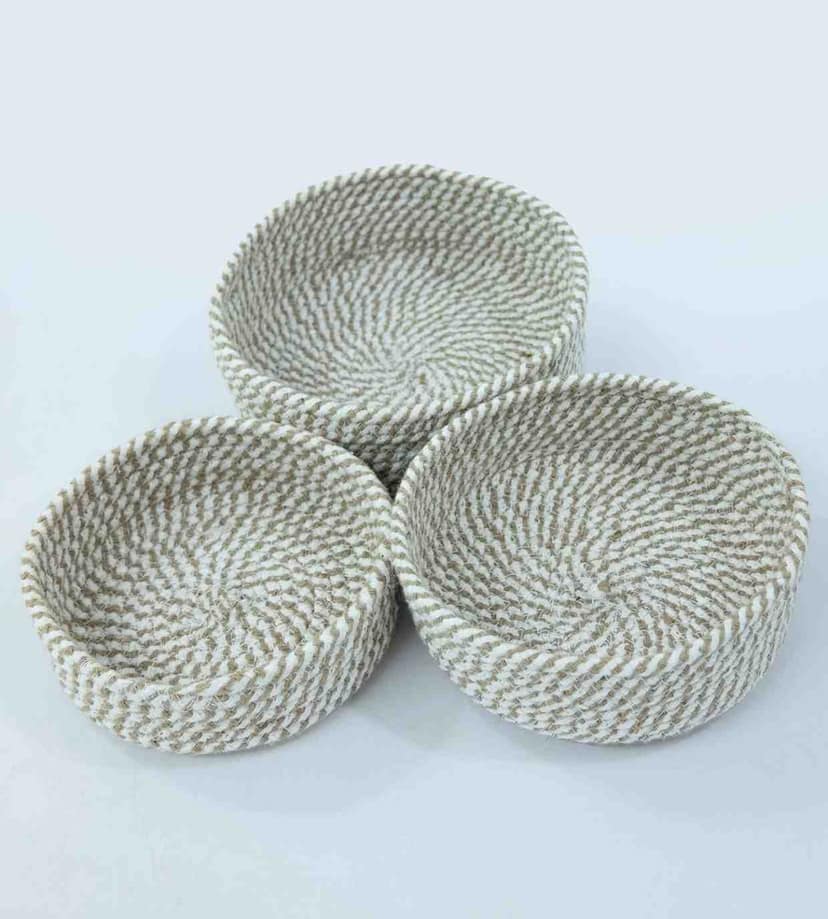 Round Printed Cotton Red Table Mat - Set of 2 view 2