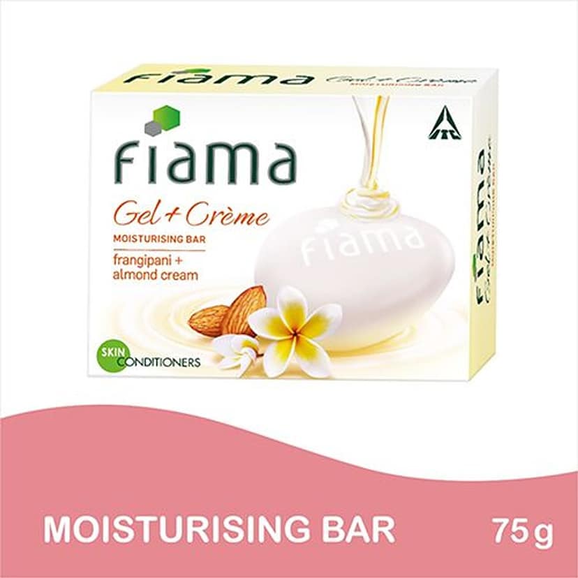 Fiama Gel + Crème Frangipani + Almond Moisturizing Bar, 75 G view 2