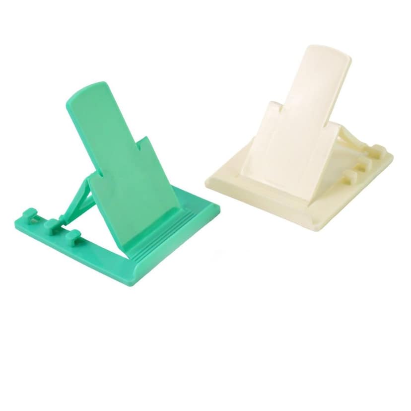 Adjustable Foldable Plastic Mobile Phone Stand Holder (2 Pc) view 5