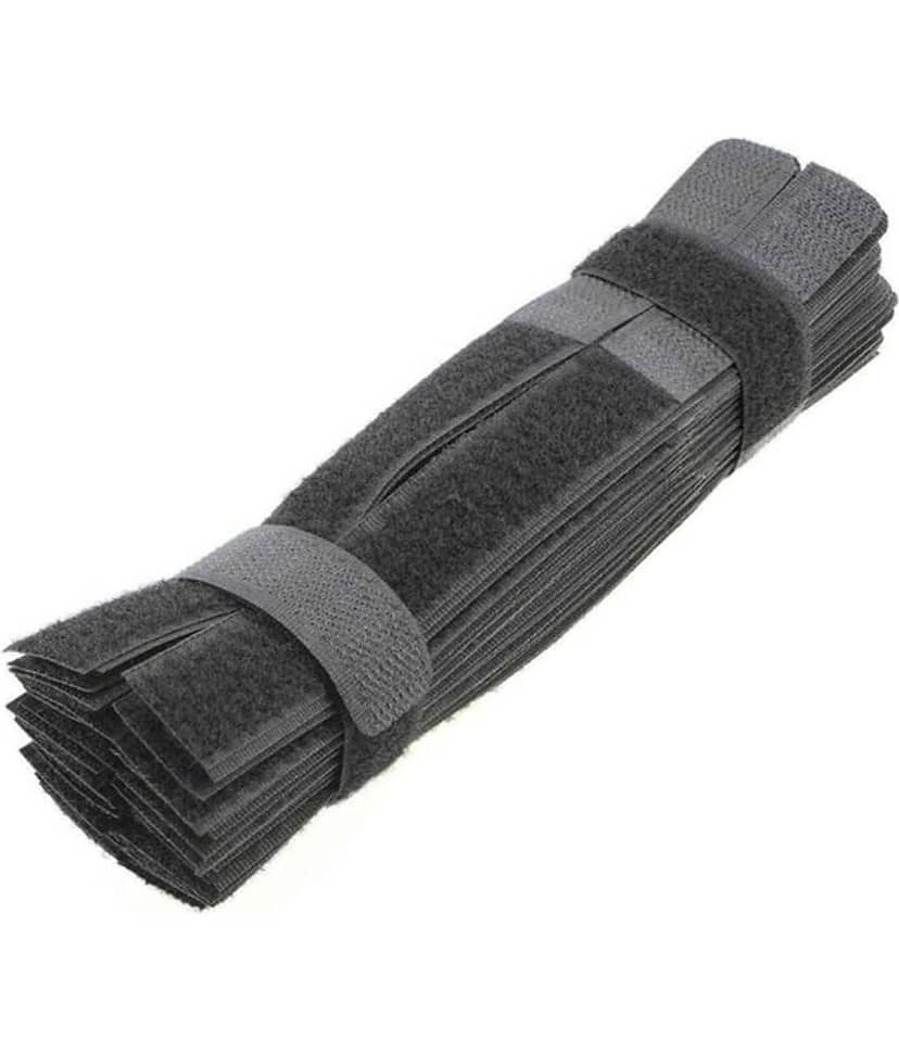 iDreamÂ® 12 pcs Multipurpose Reusable Cable Ties Wire Organizer Curtain Marker Straps Belts Holders-Grey