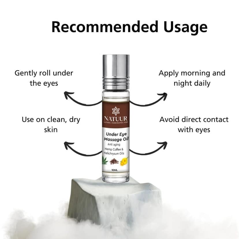 Eye Renewal Oil | Hemp | Coffee | Helichrysum | Depuff | Brighten | Restore view 4