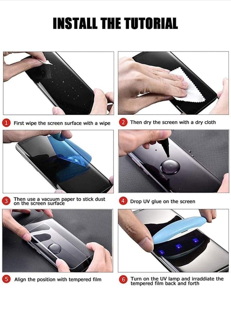 Runija Matte Uv Tempered Glass For Vivo Edge Mobile view 4