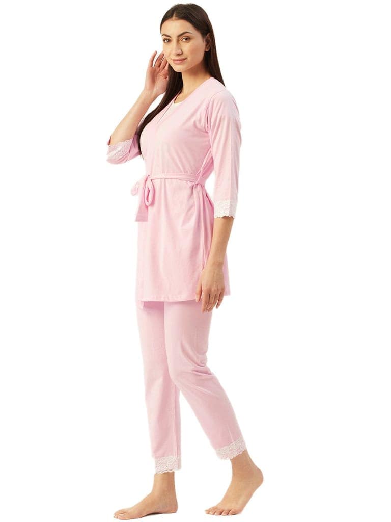 Klamotten Women's Top & Pyjama Nightsuit N105Rb view 4