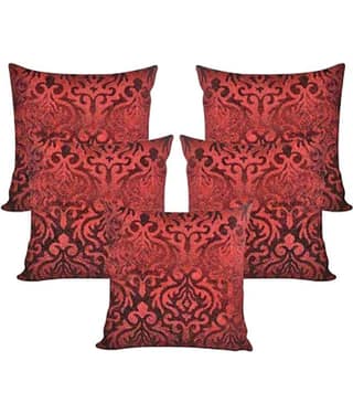 Belive-Me Set of 5 Velvet Cushion Covers 40X40 cm (16X16)