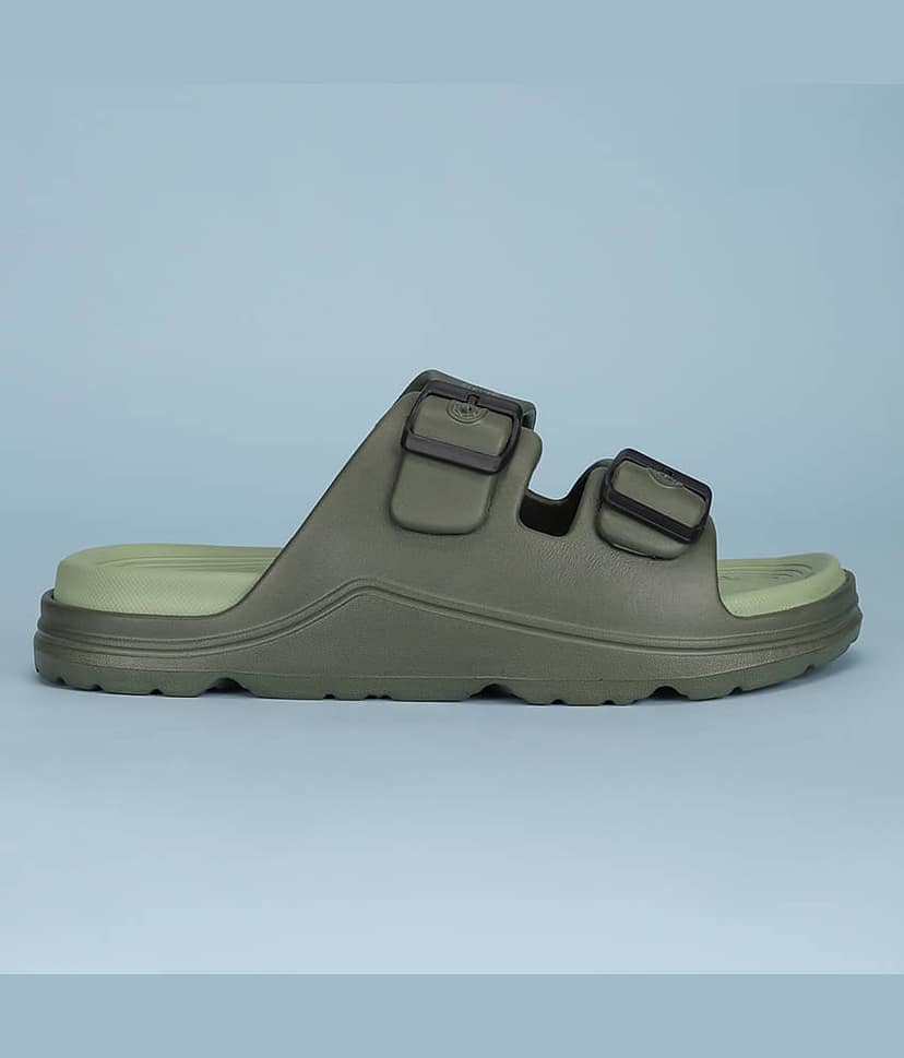 Avant BuckleStride Grey Men's Slide Flip Flop view 2