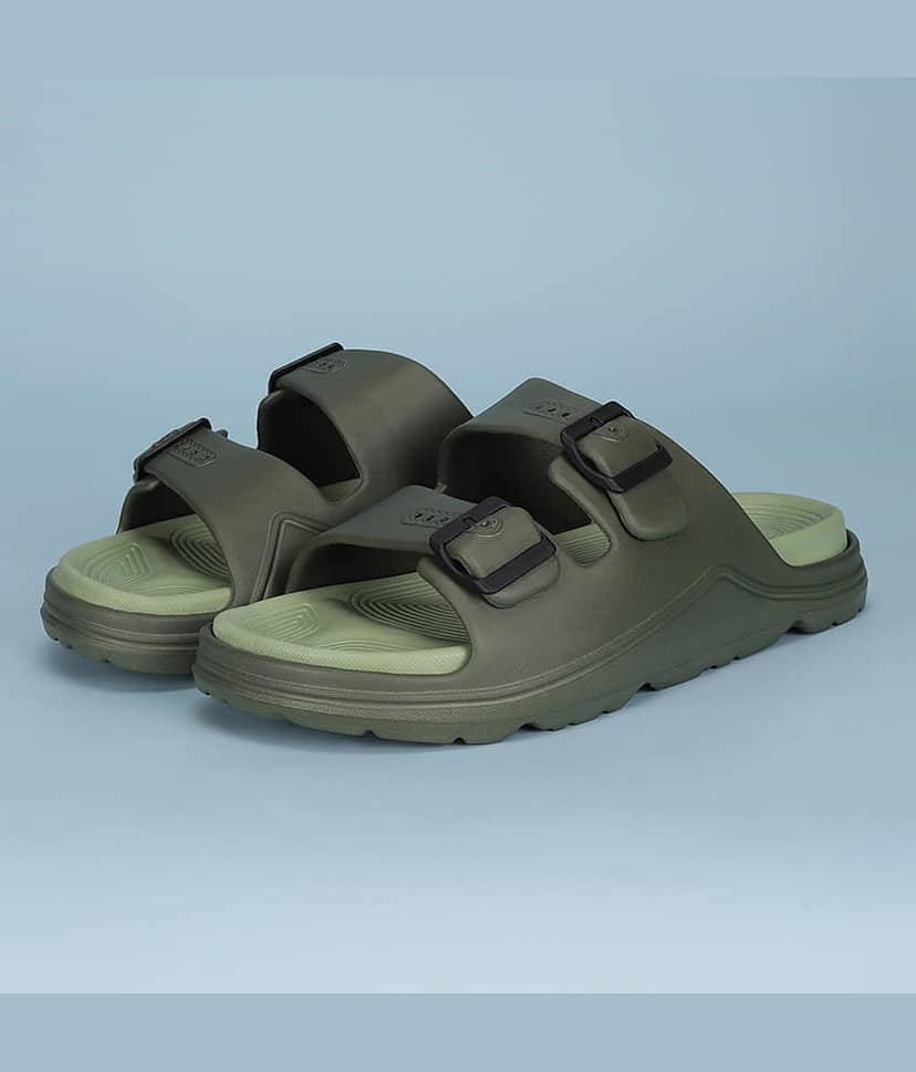 Avant BuckleStride Grey Men's Slide Flip Flop view 8