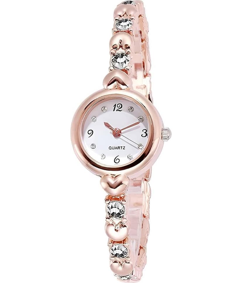 Viser Rose Gold Metal Analog Womens Watch