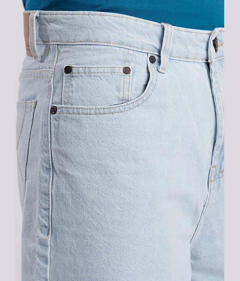 Bene Kleed Blue Cotton Men's Denim Shorts ( Pack of 1 ) view 4