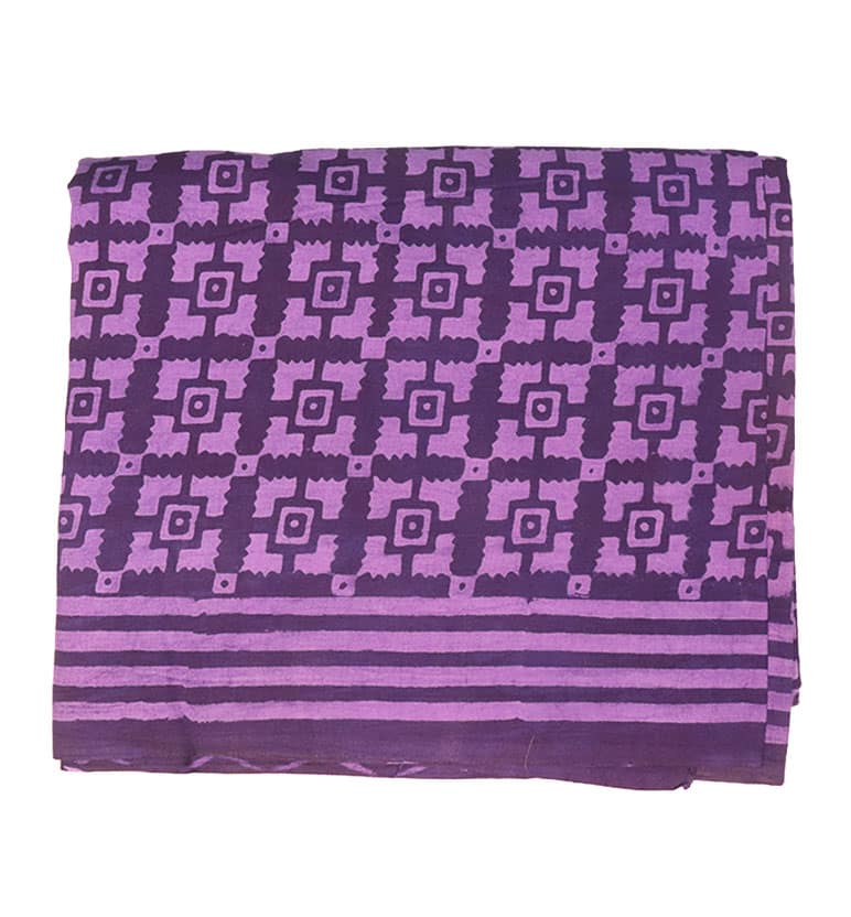 Handcrafted Dabu Print Cotton Dress Material – 3 Piece Set view 2