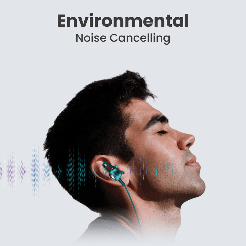 Cellecor BT-4 Wireless Waterproof Neckband with 25 Hrs playtime Headphone Bluetooth - Green view 4