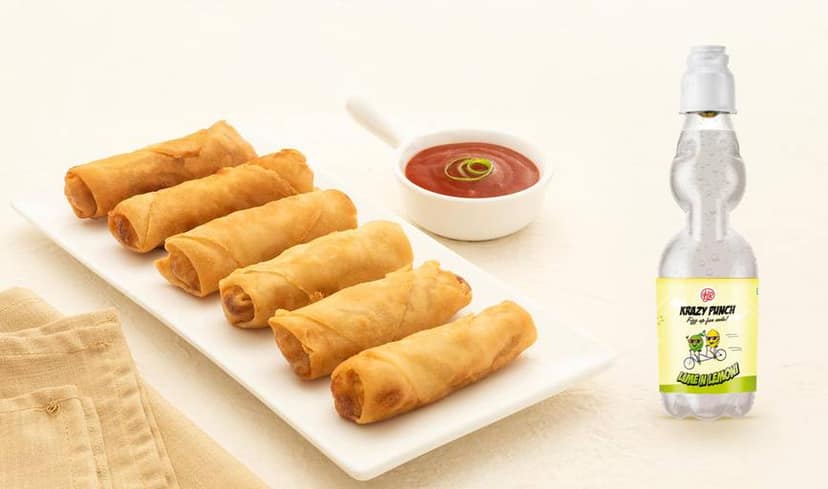 Chilli Garlic Spring Roll + Krazy Punch 200 ML