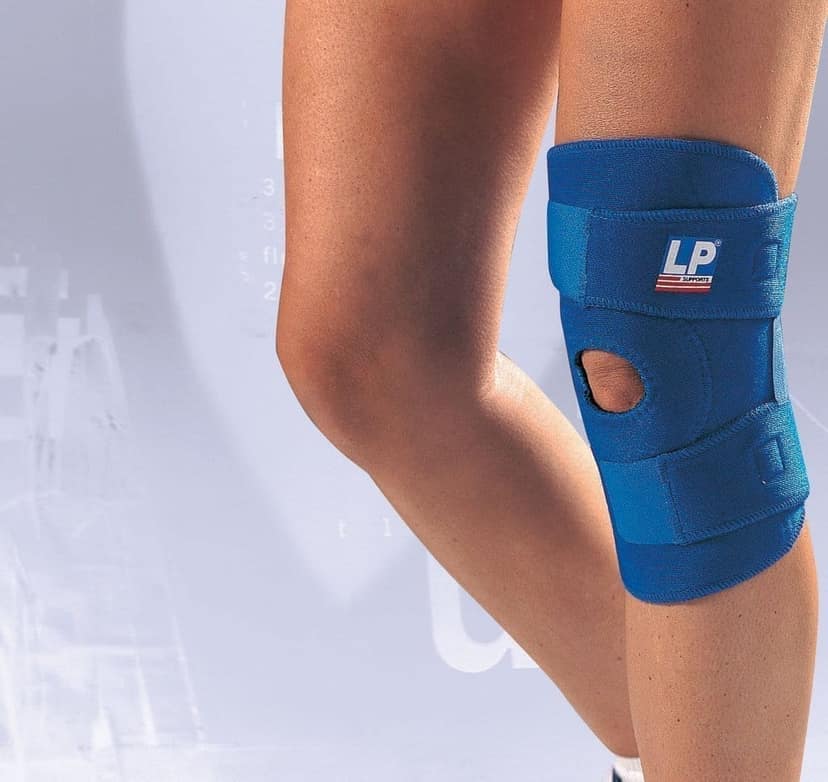 LP SUPPORT Neoprene Supports 758 Open Patella Knee Support,Royal Blue-Free Size