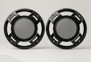 Subwoofer Speaker Grill/Jali (Set of 2) 6.5 Inch Black PVC Speaker Grill ,Round Black Mesh For Car Subwoofer, DJ ,Home Theater