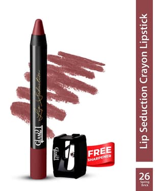 Glam21 Lip Seduction Non- Transfer Crayon Lipstick With Creamy Matte Formula 2.8gm First Kiss-27