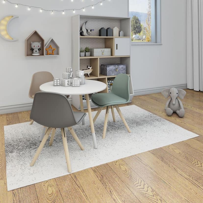 Neu Looms Handmade Viscose Wool Anti-Skid Rug Soft, Durable & Stylish for Bedroom, Living Room, Nursery, Playroom, Dorm & Reading Area