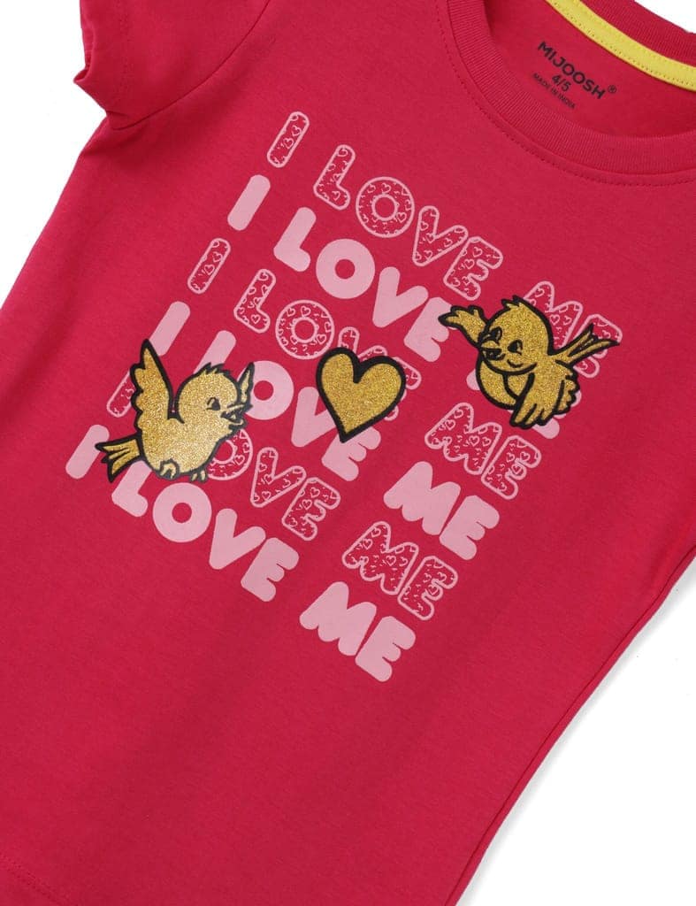 Girls T-Shirt Atomizer Blue / Bright Rose Pink, Soft Cotton, Ages 2-6 (2pcs pack) view 6
