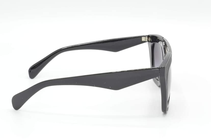 HRINKAR Unisex Rectangular Sunglasses Black & Silver Frame, Grey & Blue Lens (Medium) - Pack of 2 view 4