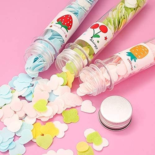 SHANAYA 6 Pieces Travel Soft Paper Soap Flower Design Tube Shape Bottle (Assorted/Random Colour) view 3