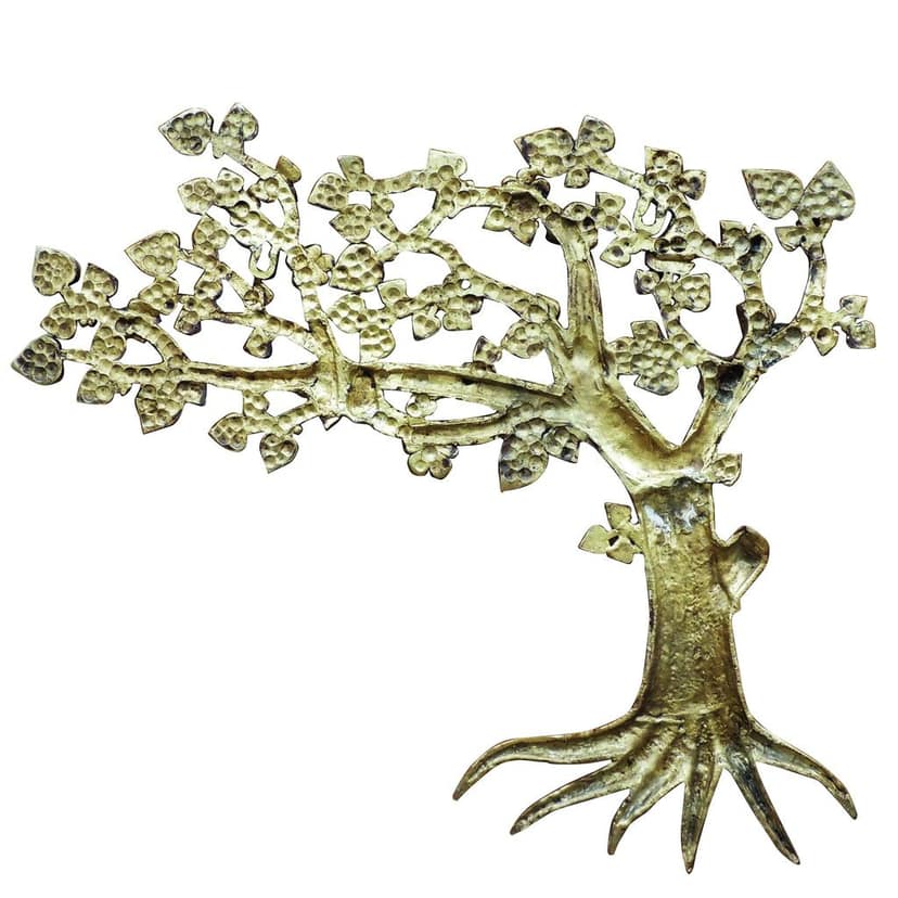 Brass Wall Hanging Kalpavriksha Tree | Vastu Decor, Height : 18.5 Inch (BSMAS1647 F) view 3