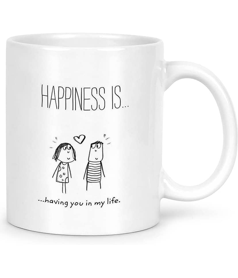 Idream Quote Printed Ceramic Coffee Mug 1 Pcs 330 mL