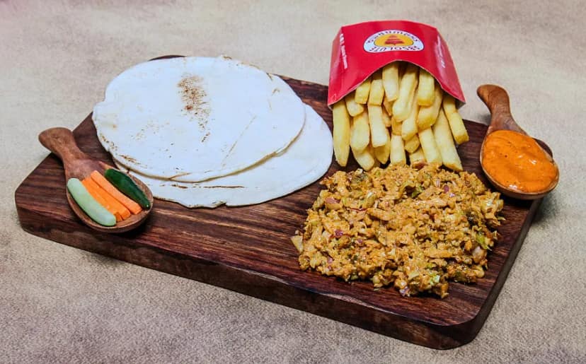 As Special Spicy Shawarma Plate With Fries
