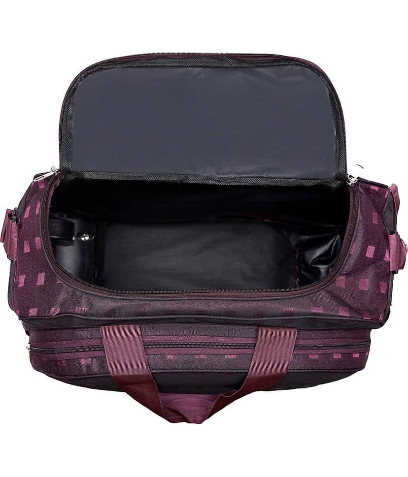 AXEN BAGS 50 Ltrs PURPLE Polyester Duffle Trolley view 2